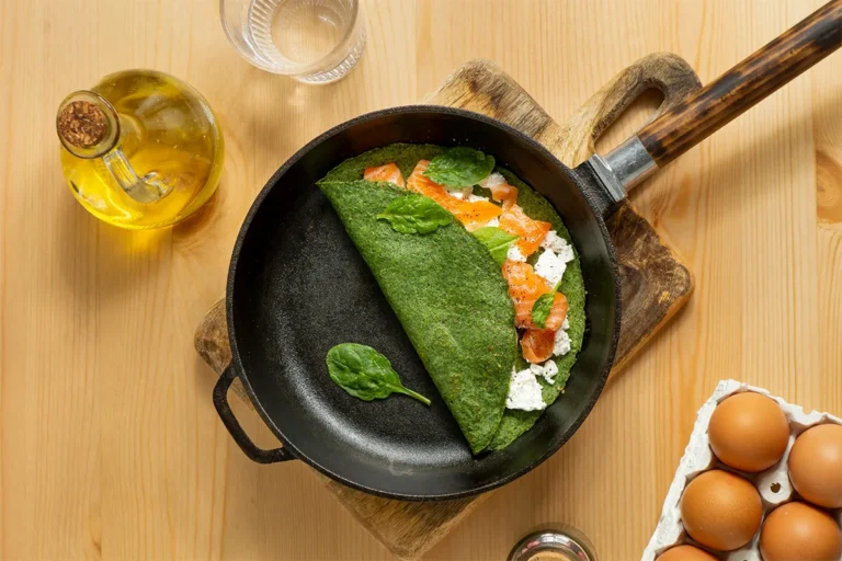 Ispanaklı Diyet Krep