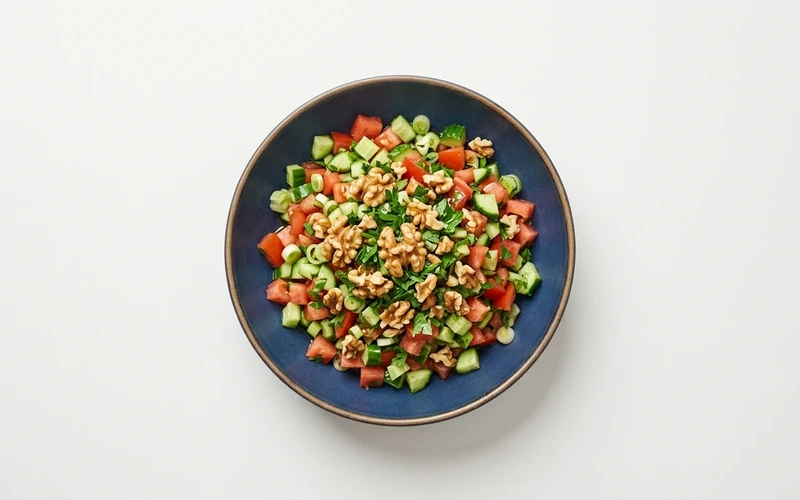 Diyet Cevizli Çoban Salata Tarifi