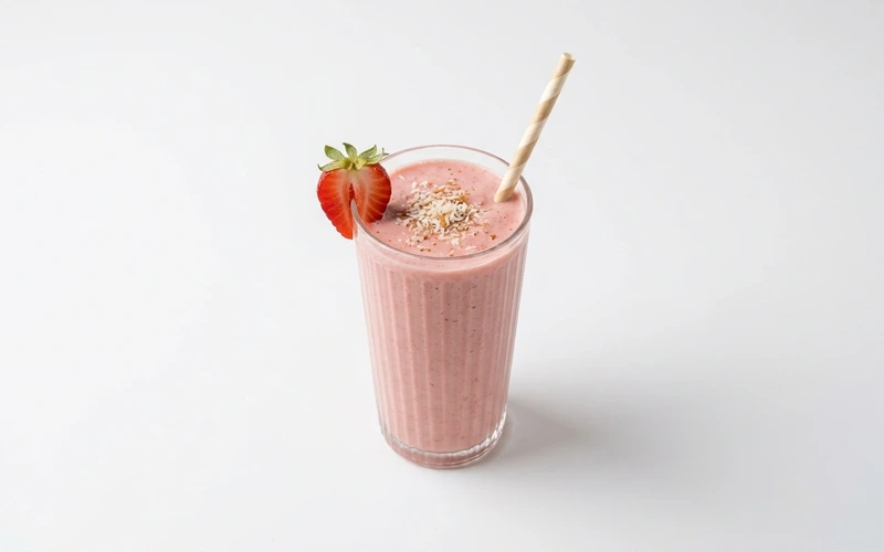 Diyet Çilekli Smoothie Tarifi
