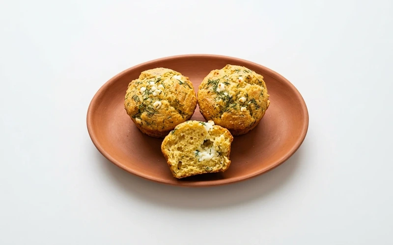 Diyet Dereotlu Muffin Tarifi