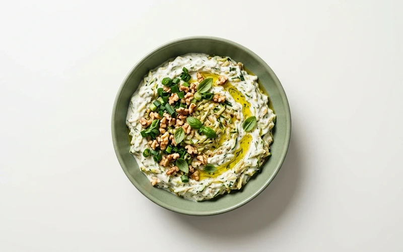 Diyet Fesleğenli Diyet Kabak Salatası Tarifi