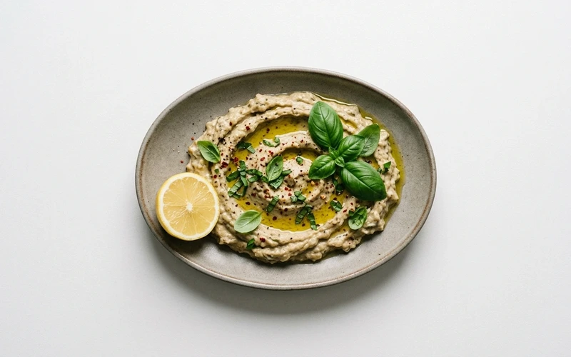 Diyet Fesleğenli Patlıcan Salatası Tarifi