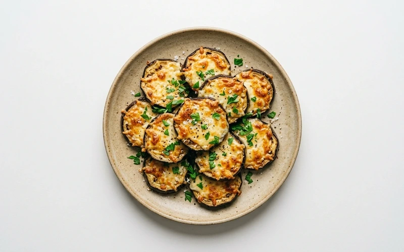 Diyet Fırında Parmesanlı Patlıcan Tarifi
