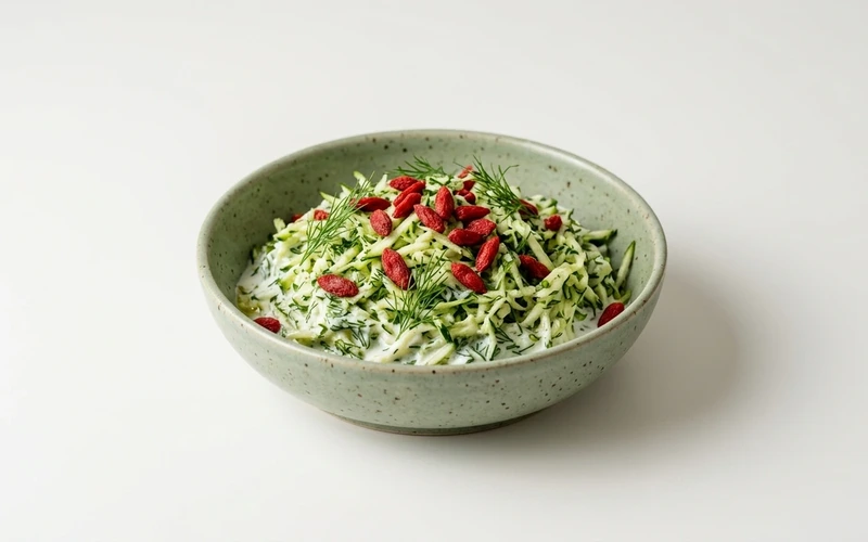 Diyet Goji Berryli Ot Salatası Tarifi
