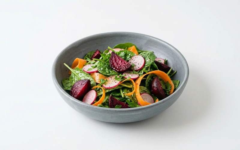 Diyet Ispanaklı Kök Salata Tarifi