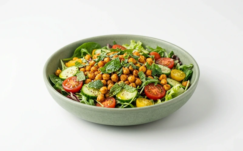 Diyet Kıtır Nohutlu Salata Tarifi
