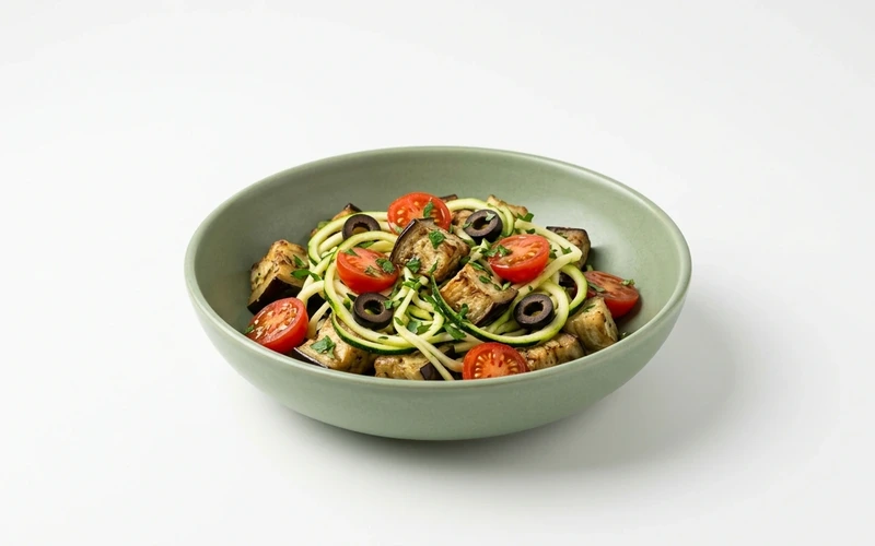 Diyet Közlenmiş Patlıcanlı Kabak Salatası Tarifi