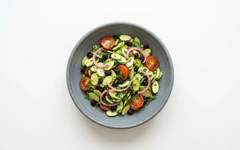 Diyet Kuş Üzümlü Çağla Salatası Tarifi