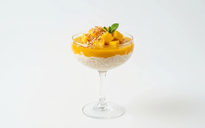 Diyet Mangolu ve Hindistan Cevizli Puding Tarifi