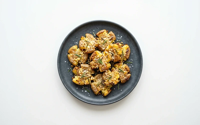 Diyet Parmesanlı Çatlak Patates Tarifi