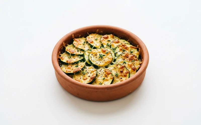 Diyet Parmesanlı Fırın Kabak Tarifi