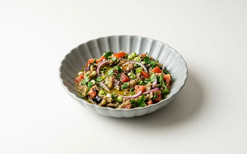 Diyet Patlıcan Salatası Tarifi