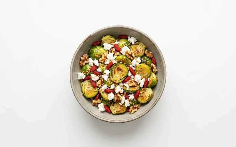 Diyet Peynirli Brüksel Lahanası Salatası Tarifi