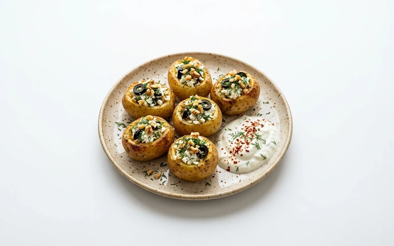 Diyet Peynirli Patates Dolması Tarifi