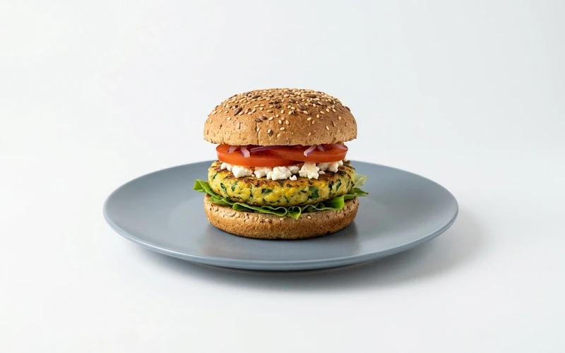 Diyet Sebze Köfteli Burger Tarifi