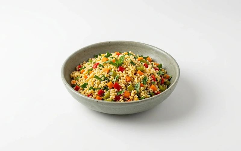Diyet Sebzeli Bulgur Salatası Tarifi