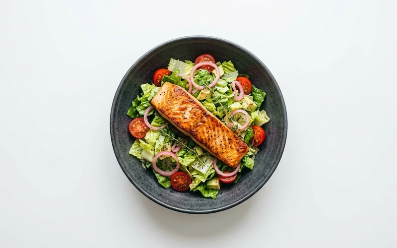Diyet Somonlu Salata Tarifi