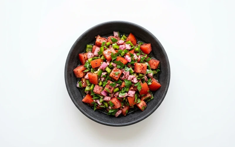 Diyet Sumaklı Domates Salatası Tarifi