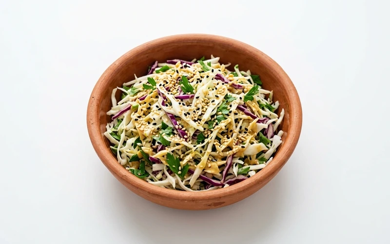 Diyet Tahinli Lahana Salatası Tarifi