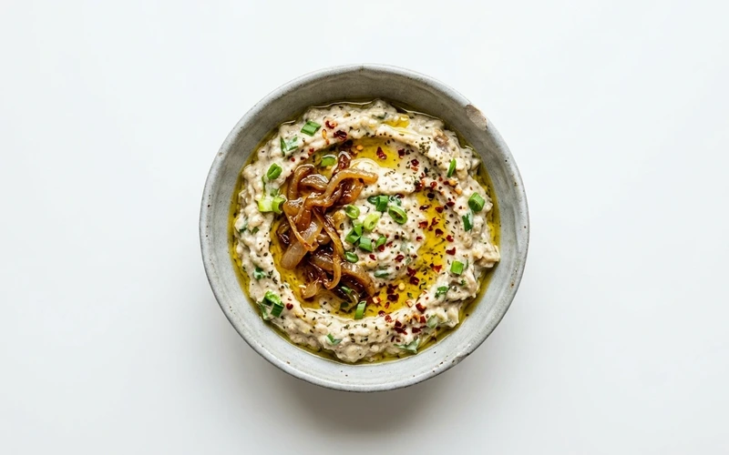 Diyet Taze Sarımsaklı Patlıcan Salatası Tarifi