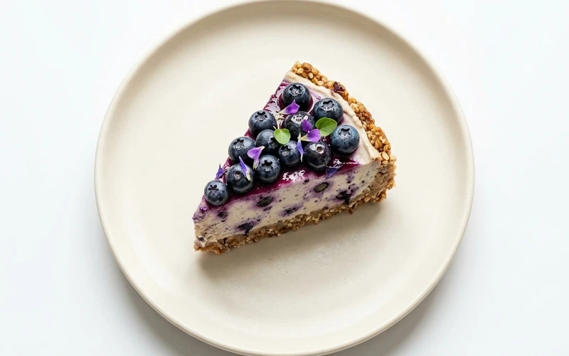 Diyet Yaban Mersinli Rawcheesecake Tarifi