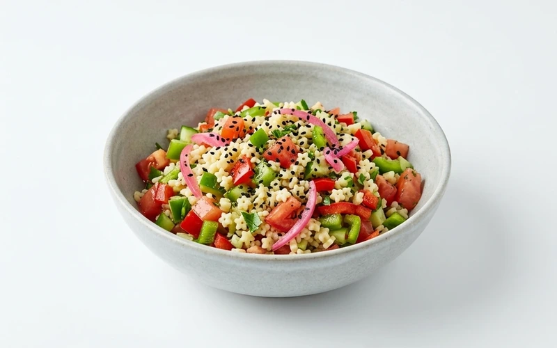Diyet Yıldız Şehriyeli Çoban Salata Tarifi